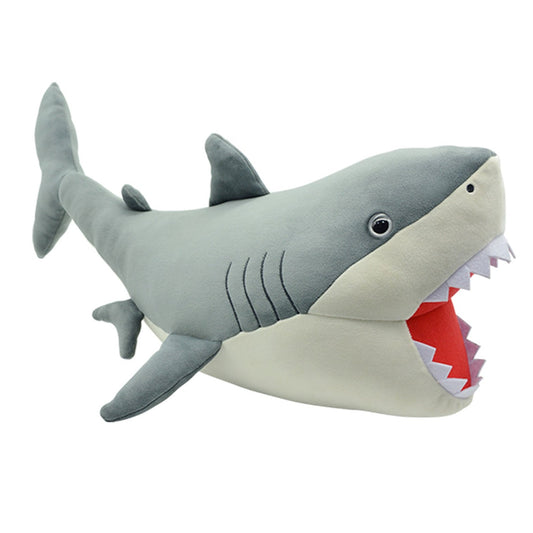 A powerful Megalodon, with four sizes, can be chosen according to preference, can be used as a doll or as a pillow, both entertaining and educational