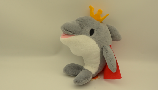 crown dolphin Stuffed Animal Plush - 18cm Cute dolphin Toy, Soft Anime Kawaii Gifts for Boys and Girls