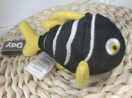 12cm black fish pendant, Stuffed Animal Plush -Cute black fish Toy, Soft Anime Kawaii Gifts for Boys and Girls